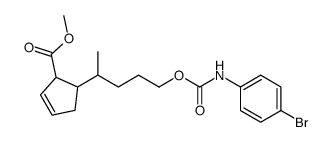 methyl 5-[5-[(4-bromophenyl)carbamoyloxy]pentan-2-yl]cyclopent-2-ene-1-carboxylate结构式
