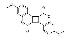 3,9-dimethoxy-6a,6b,12a,12b-tetrahydro-6H,12H-cyclobuta[1,2-c:3,4-c']dichromene-6,12-dione Structure