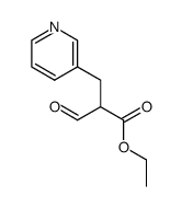 2-formyl-3-(3-pyridyl)-propionic acid ethyl ester结构式