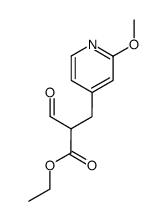 ethyl 2-formyl-3-(2-methoxy-pyridin-4-yl)propionate Structure