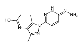 N-[1-(6-hydrazinylpyridazin-3-yl)-3,5-dimethylpyrazol-4-yl]acetamide Structure