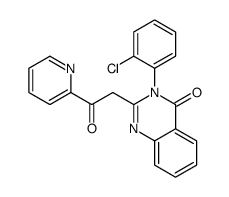 3-(2-chlorophenyl)-2-(2-oxo-2-pyridin-2-ylethyl)quinazolin-4-one结构式