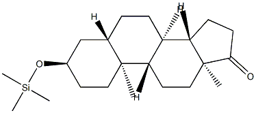 3α-(Trimethylsiloxy)-5α-androstan-17-one结构式