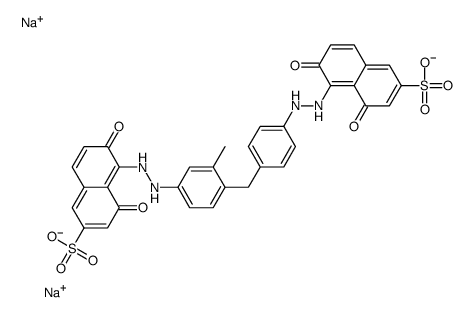 disodium 5-[[4-[[4-[(2,8-dihydroxy-6-sulphonatonaphthyl)azo]-o-tolyl]methyl]phenyl]azo]-4,6-dihydroxynaphthalene-2-sulphonate Structure