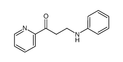 3-anilino-1-(2-pyridyl)-1-propanone结构式