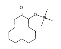 2-Trimethylsilyloxy-1-cyclododecanon结构式