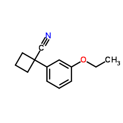 Cyclobutanecarbonitrile, 1-(3-ethoxyphenyl)- (9CI)结构式