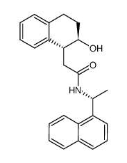 2-((1R,2R)-2-hydroxy-1,2,3,4-tetrahydronaphthalen-1-yl)-N-((R)-1-(naphthalen-1-yl)ethyl)acetamide结构式