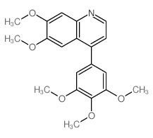 6,7-dimethoxy-4-(3,4,5-trimethoxyphenyl)quinoline结构式
