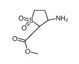 2-Thiophenecarboxylicacid,3-aminotetrahydro-,methylester,1,1-dioxide,cis- Structure