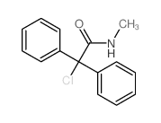 2-chloro-N-methyl-2,2-diphenyl-acetamide结构式