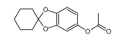 5-acetoxyspiro(1,3-benzodioxole-2,1'-cyclohexane)结构式