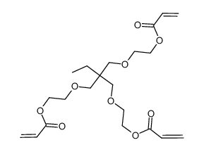 [2-ethyl-2-[[2-[(1-oxoallyl)oxy]ethoxy]methyl]-1,3-propanediyl]bis(oxy-2,1-ethanediyl) diacrylate structure