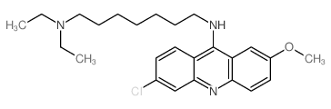 1,7-Heptanediamine,N7-(6-chloro-2-methoxy-9-acridinyl)-N1,N1-diethyl- Structure