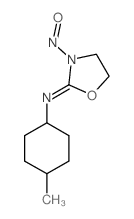 N-(4-methylcyclohexyl)-3-nitroso-oxazolidin-2-imine structure