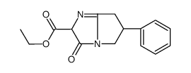 ethyl 2-oxo-7-phenyl-1,4-diazabicyclo[3.3.0]oct-4-ene-3-carboxylate结构式