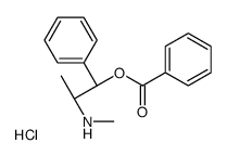 [(1S,2S)-2-(methylamino)-1-phenylpropyl] benzoate,hydrochloride结构式