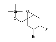 (3,4-dibromo-7-oxabicyclo[4.1.0]heptan-6-yl)methoxy-trimethylsilane结构式