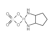 (2-azanidylcyclopentyl)azanide; platinum(+2) cation; sulfuric acid structure