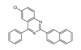 6-chloro-2-naphthalen-2-yl-4-phenylquinazoline结构式
