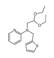 N-(2-pyridyl)-N-(2-thienylmethyl)aminoacetaldehyde diethyl acetal结构式