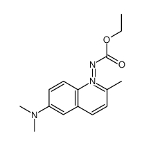 (6-(dimethylamino)-2-methylquinolin-1-ium-1-yl)(ethoxycarbonyl)amide Structure