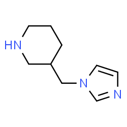 Piperidine, 3-(1H-imidazol-1-ylmethyl)-, (3S)- (9CI) Structure