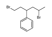 1,5-dibromohexan-3-ylbenzene结构式