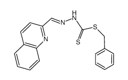 2-quinolinecarboxaldehyde Schiff base S-benzyldithiocarbazate Structure