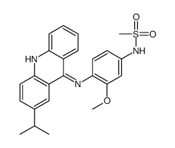 N-[3-methoxy-4-[(2-propan-2-ylacridin-9-yl)amino]phenyl]methanesulfonamide结构式