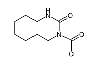2-oxo-1,3-diazecane-1-carbonyl chloride Structure