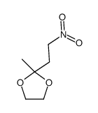 2-methyl-2-(2-nitroethyl)-1,3-dioxolane Structure