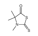 3,4,4-trimethyl-2-thioxothiazolidin-5-one结构式