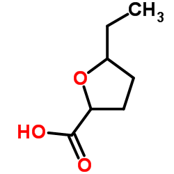 5-Ethyltetrahydro-2-furancarboxylic acid结构式