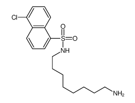 N-(8-aminooctyl)-5-chloronaphthalene-1-sulfonamide结构式