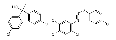 1,1-bis(4-chlorophenyl)ethanol,(4-chlorophenyl)sulfanyl-(2,4,5-trichlorophenyl)diazene Structure