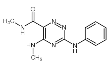 1,2,4-Triazine-6-carboxamide, N-methyl-5-(methylamino)-3-(phenylamino)- picture