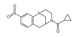 4-(cyclopropylcarbonyl)-3,4,5,6-tetrahydro-9-nitro-2H-1,5-methano-1,4-benzodiazocine Structure