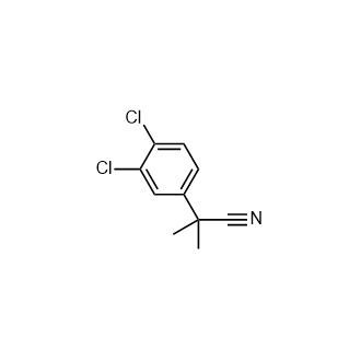 2-(3,4-Dichlorophenyl)-2-methylpropanenitrile Structure