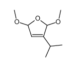 Furan, 2,5-dihydro-2,5-dimethoxy-3-(1-methylethyl)- (9CI) Structure