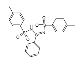 N,N'-bis-(toluene-4-sulfonyl)-benzenesulfinamidine Structure