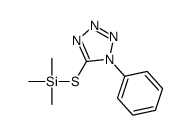 trimethyl-(1-phenyltetrazol-5-yl)sulfanylsilane Structure