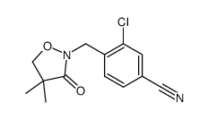 3-chloro-4-[(4,4-dimethyl-3-oxo-1,2-oxazolidin-2-yl)methyl]benzonitrile结构式