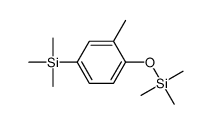 trimethyl-(3-methyl-4-trimethylsilyloxyphenyl)silane结构式