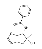 (R,R)-N-(5-hydroxy-5-methyl-5,6-dihydro-4H-cyclopenta[b]thien-6-yl)benzamide结构式