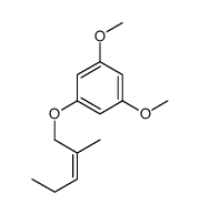 1,3-dimethoxy-5-(2-methylpent-2-enoxy)benzene Structure