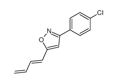 5-buta-1,3-dienyl-3-(4-chlorophenyl)-1,2-oxazole Structure