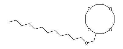 2-(dodecoxymethyl)-1,4,7,10-tetraoxacyclododecane Structure