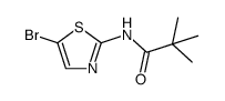 Propanamide,N-(5-bromo-2-thiazolyl)-2,2-dimethyl- structure