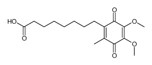 8-(4,5-Dimethoxy-2-methyl-3,6-dioxo-cyclohexa-1,4-dienyl)-octanoic acid结构式